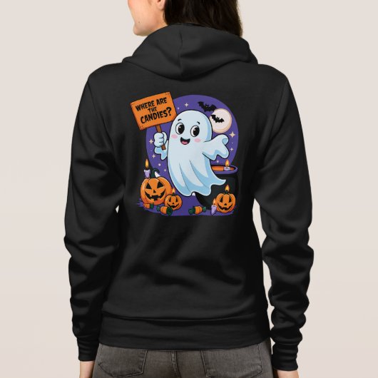 Halloween humour bonbon hoodie (Achterkant)