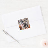 Halloween Husky Puppy sticker (Envelop)