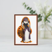 Halloween Hussy Briefkaart (Staand voorkant)