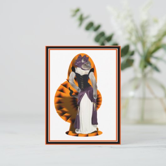 Halloween Hussy Briefkaart (Staand voorkant)