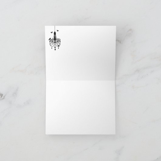 Halloween Huwelijk Bedankt Bruid van Frankenstein (Binnen)