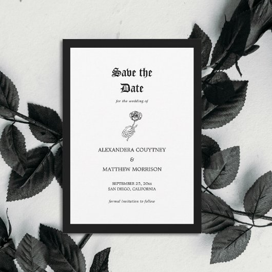 Halloween Huwelijksfoto Save The Date