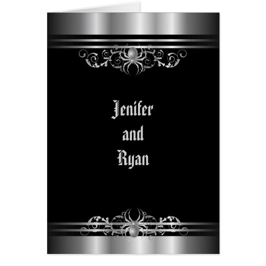 Halloween huwelijksmenu (Voorkant)