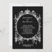 Halloween-huwelijksuitnodiging Kaart (Achterkant)