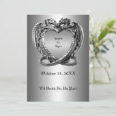 Halloween-huwelijksuitnodiging Kaart (Staand voorkant)