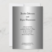 Halloween-huwelijksuitnodiging Kaart (Achterkant)