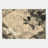 Halloween Hydrangea en Cross  Book Page Inpakpapier Vel (Voorkant 2)