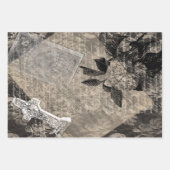 Halloween Hydrangea en Cross  Book Page Inpakpapier Vel (Voorkant)