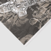 Halloween Hydrangea en Cross Book Page Tissuepapier (Detail)