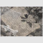 Halloween Hydrangea en Cross Book Page Tissuepapier (Voorkant)