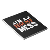 Halloween I Am A Haunt Mess Birthday Notitieblok (Schuin)