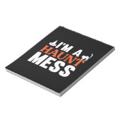 Halloween I Am A Haunt Mess Birthday Notitieblok (Linkerzijde)
