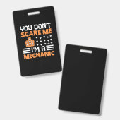 Halloween I Am A Mechanic Birthday Badge (Voor- en achterkant)