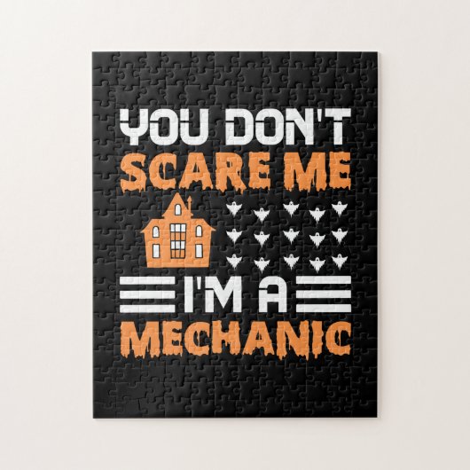 Halloween I Am A Mechanic Birthday Legpuzzel (Verticaal)