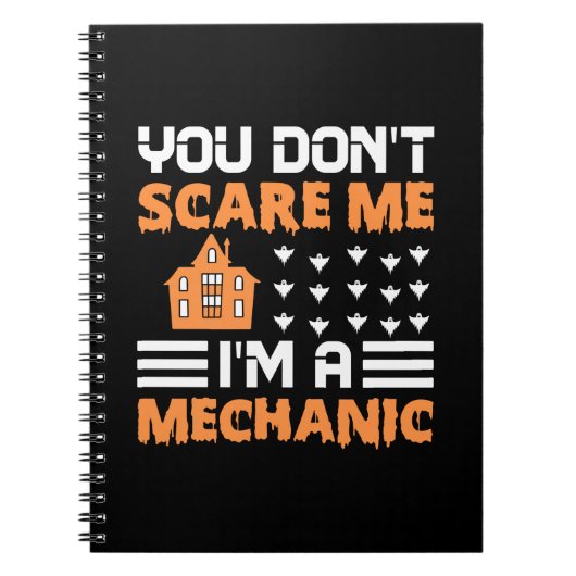 Halloween I Am A Mechanic Birthday Notitieboek (Voorkant)