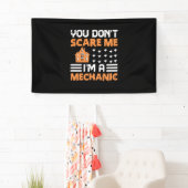 Halloween I Am A Mechanic Birthday Spandoek (Insitu)