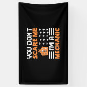 Halloween I Am A Mechanic Birthday Spandoek (Verticaal)