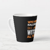 Halloween I Am A Witch All Year Birthday Latte Mok (Linkerhoek)