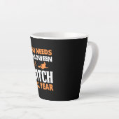 Halloween I Am A Witch All Year Birthday Latte Mok (Rechterhoek)