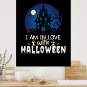 Halloween I Am In Love With Halloween Poster (Keuken)
