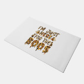 Halloween I Am Just Here For Boos Birthday Deurmat (Schuin)