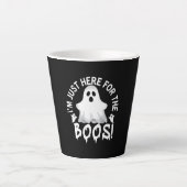 Halloween I Am Just Here For Boos Birthday Latte Mok (Voorkant)