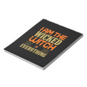 Halloween I Am The Wicked Witch Of Everything Notitieblok (Linkerzijde)