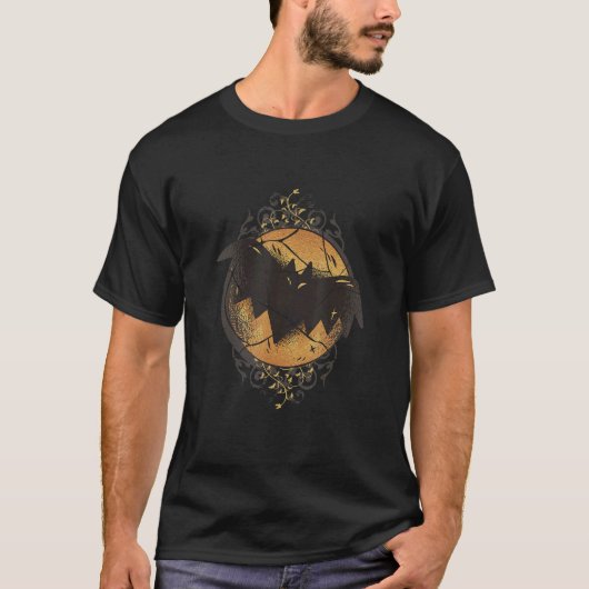 Halloween I Bat Night Maan Horror Eng Kwaad T-shirt (Voorkant)