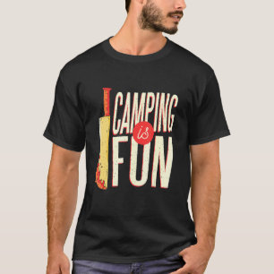 Halloween I Camping Knife Camper Killer Scary Cool T-shirt