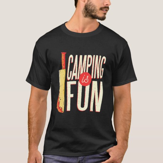 Halloween I Camping Knife Camper Killer Scary Cool T-shirt (Voorkant)