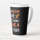 Halloween I drive a Mail Truck Latte Mok (Rechterhoek)