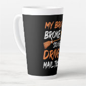 Halloween I drive a Mail Truck Latte Mok (Linkerhoek)