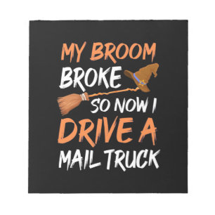 Halloween I drive a Mail Truck Notitieblok