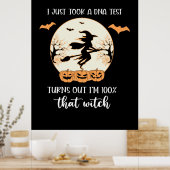 Halloween I Just Took A DNA Test Birthday Poster (Keuken)