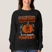 Halloween I Pumpkin Circumference Pi Diameter Math Trui (Voorkant)