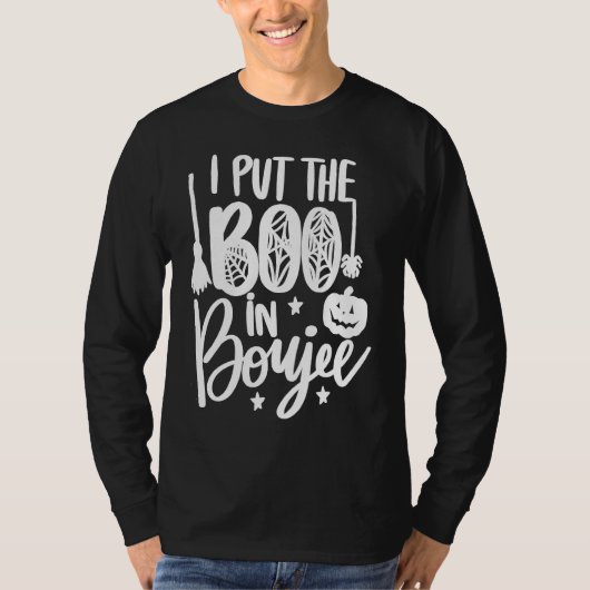 Halloween I Put The Boo In Boujee Pumpkin Ghost Sp T-shirt (Voorkant)