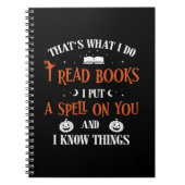 Halloween I Spell On You And Read Books Birthday Notitieboek (Voorkant)