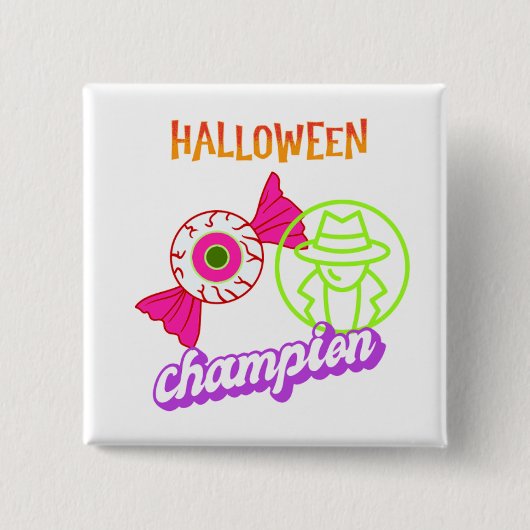 Halloween I Spy Champion Halloween Vierkante Button 5,1 Cm (Voorkant)
