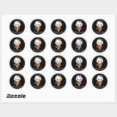 Halloween Ice Cream Cone Ronde Sticker (Vel)