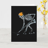 Halloween Ice Hockey Skeleton Costume Boys Kids Yo Kaart (Gele Bloem)