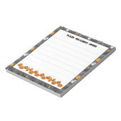 Halloween iconen op maat notitieblok (Linkerzijde)