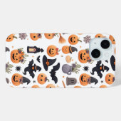 Halloween Iconen Patroon iPhone Case (Achterkant (horizontaal))