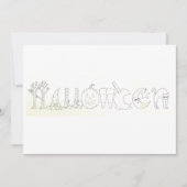 Halloween Icons Kleurboek Briefkaart (Voorkant)