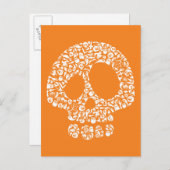 Halloween Icons - Skull Briefkaart (Voorkant / Achterkant)