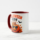Halloween-icoon Funny King Pumpkin Herfst Mok (Voorkant links)