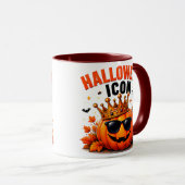 Halloween-icoon Funny King Pumpkin Herfst Mok (Voorkant rechts)