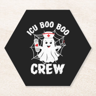 Halloween ICU Costume Women Mannen ICU Boo Boo Cre Kartonnen Onderzetters