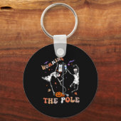 Halloween Icu Er Nurse Working The Le Skeleton Dan Sleutelhanger (Voorkant)