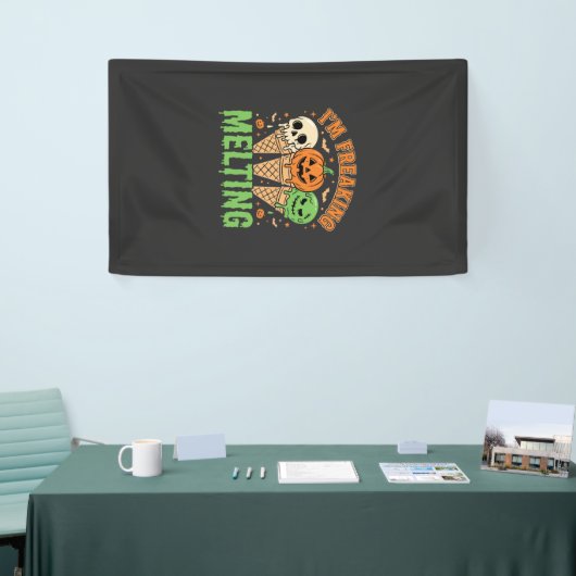 Halloween Ijs dat Smelt Spandoek (Beurs)
