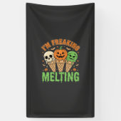 Halloween Ijs dat Smelt Spandoek (Verticaal)